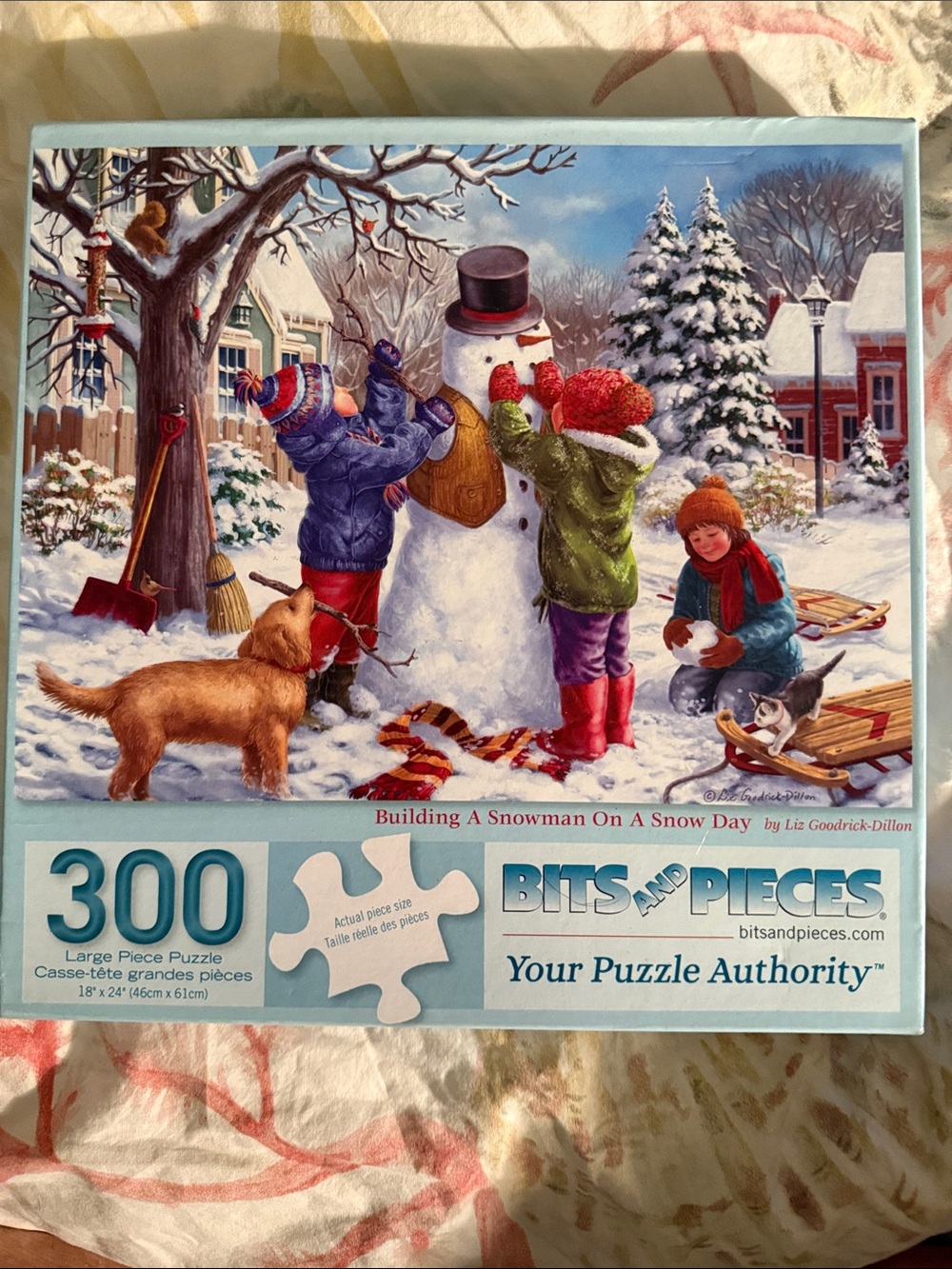 Building a Snowman on a Snow Day by Liz Goodrick-Dillon Bits and Pieces 300pc